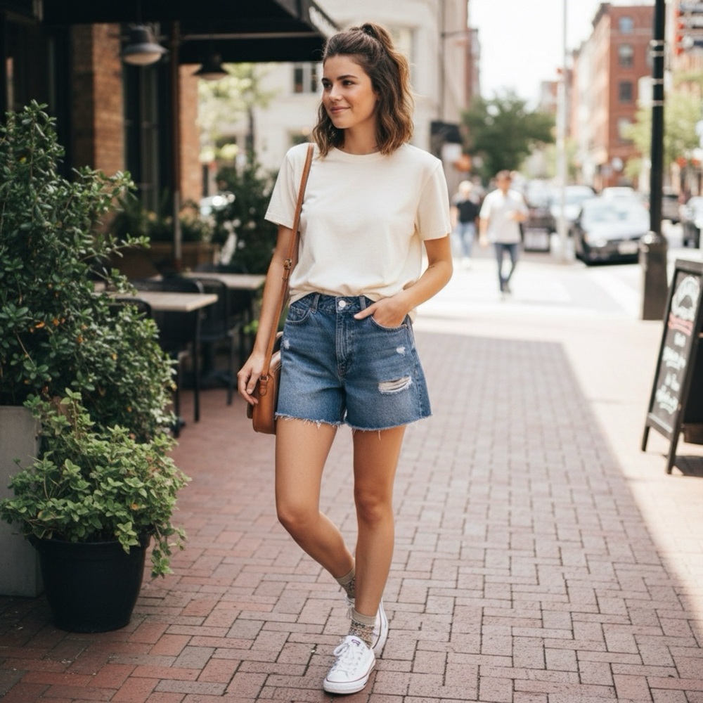 Garage Mom Jean shorts